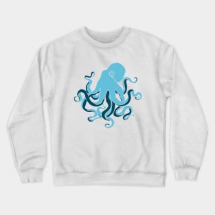 Blue octopus. Crewneck Sweatshirt